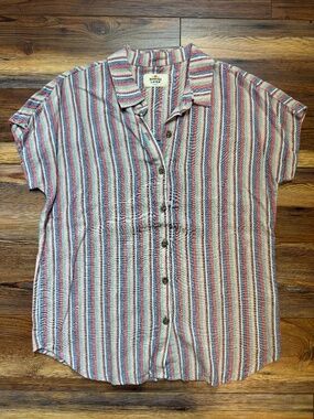 Marine Layer Multicolor Striped Button Down